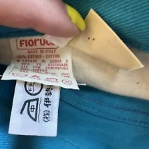 Vtg Fiorucci Made In Italy 100% Cotton Jeans, 27"X30", Hi-Rise Straight Leg, NEW - Picture 5 of 7